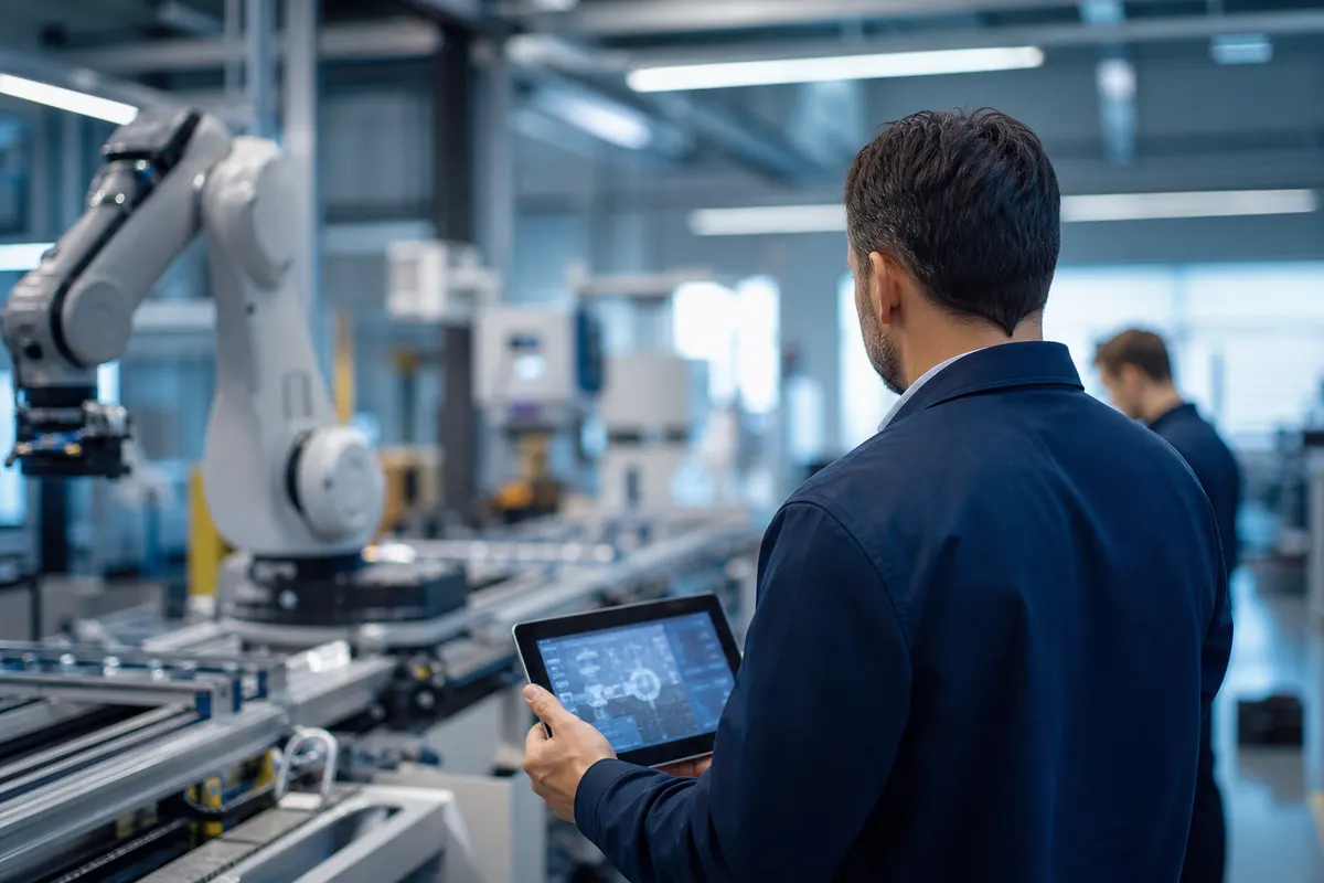 Moderne Fertigung mit digitaler Prozesssteuerung