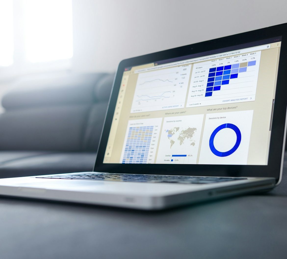 turned on black and grey laptop computer